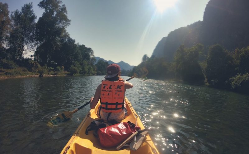 Vang Vieng Kayak fahren